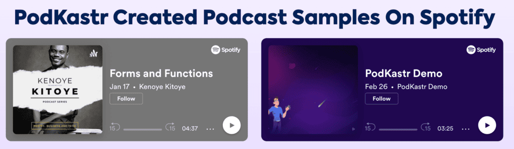 podkastr podcast examples