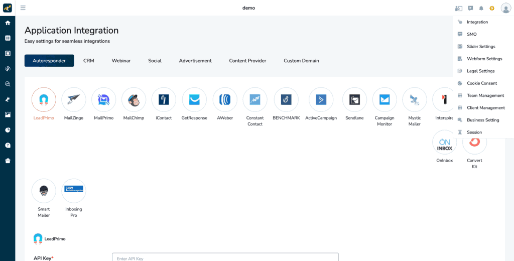 trendio integrations