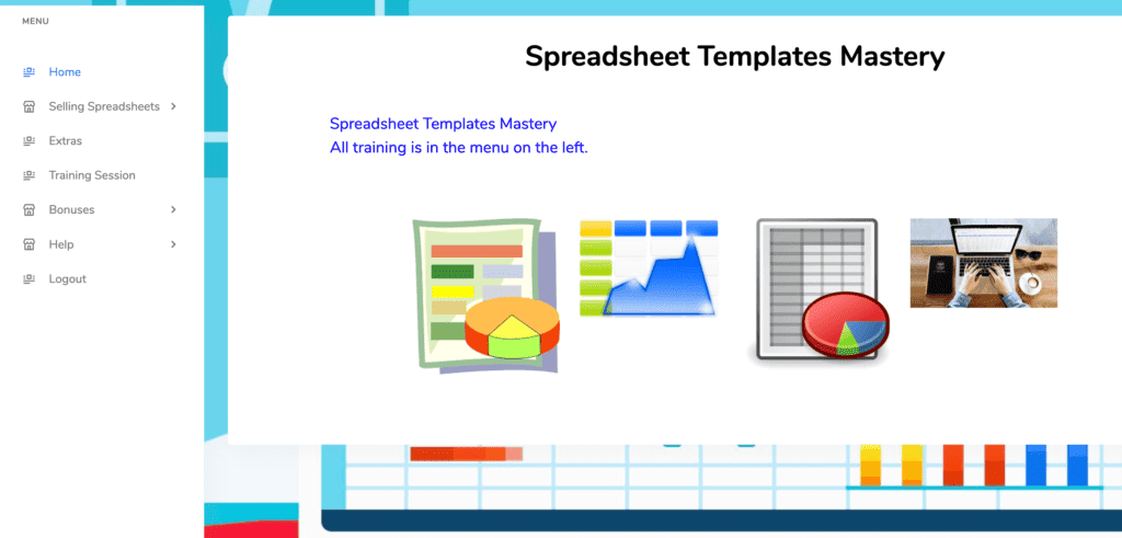 Spreadsheet Templates Mastery members area