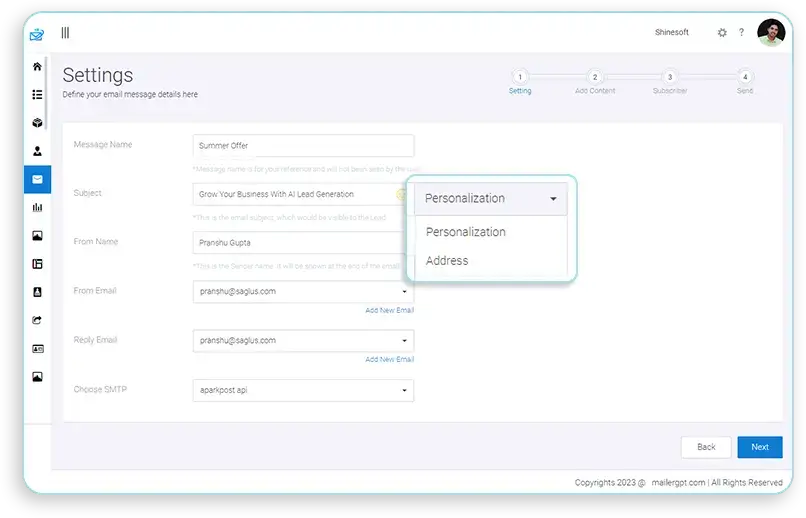 mailergpt personalization feature