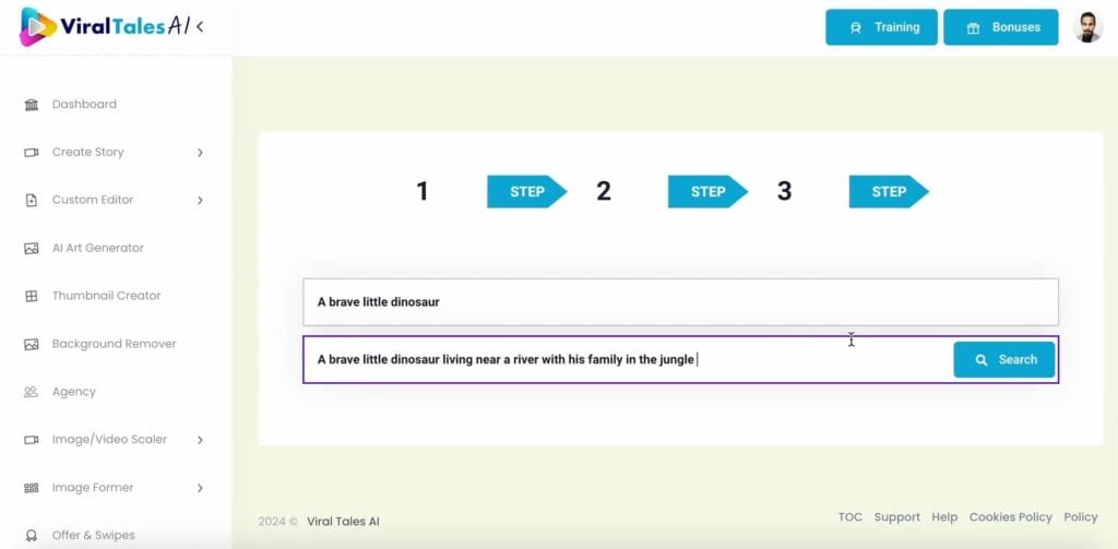 viraltales ai dashboard